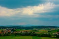 Meadows and fields in the country of Slovenia Royalty Free Stock Photo