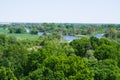 Meadows and Odra river Royalty Free Stock Photo