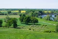 Meadows and Odra river Royalty Free Stock Photo