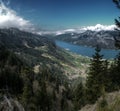 Autumn on the Walensee, shot from Flumserberg