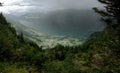 Stormy light on the Walensee, shot from Flumserberg