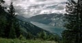 Stormy light on the Walensee, shot from Flumserberg