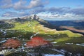 Meadows surrounding by mountains in Gorbea. Basque Country Royalty Free Stock Photo