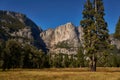 Yosemite National Park Bridalveil Water falls in the early autumn months Royalty Free Stock Photo