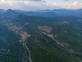 meager farmland used by rural dwellers in the high mountains and magnificent landscapes