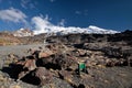 Meager landscape at Mount Ruapehu Royalty Free Stock Photo