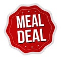 Meal deal label or sticker