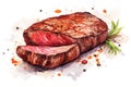 Meal fillet background food dinner steak roast sirloin rare beef meat grill barbecue Royalty Free Stock Photo