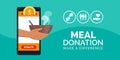 Meal and food donation app