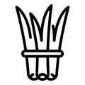 Meal herbs icon, outline style