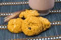 Meal rasin cookies Royalty Free Stock Photo