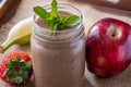 Meal replacement shake in a mason jar