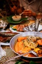 Meal set of traditional Filippino Food, Top view