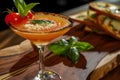 Meals as drinks. Cold Pizza Cocktail