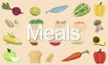 Meals Cuisine Culinary Dining Food Beverage Concept