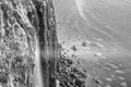 Mealt Falls seen from the Kilt Rock viewpoint, Isle of Skye Royalty Free Stock Photo