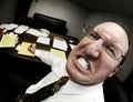 Mean Boss in Office Royalty Free Stock Photo