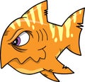 Mean fish Vector Illustration