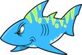 Mean shark Vector Royalty Free Stock Photo