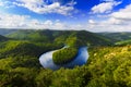 Meander of Queuille in Auvergne land Royalty Free Stock Photo