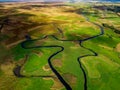 Meandering Biebrza river - amazonian style - National Park in Poland