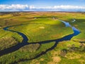 Meandering Biebrza river - amazonian style - National Park in Poland