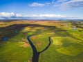 Meandering Biebrza river - amazonian style - National Park in Poland