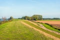 Meandering Dutch next to the wide river Hollands Diep