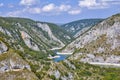 Meanders of the river Uvac, Serbia Royalty Free Stock Photo