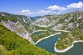 Meanders of the river Uvac, Serbia Royalty Free Stock Photo
