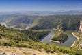 Meanders of Uvac river Royalty Free Stock Photo