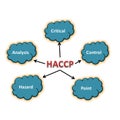 Meaning of haccp abstract Royalty Free Stock Photo