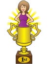 Trophy Wife Royalty Free Stock Photo