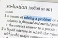 Meaning of solution