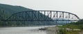 Mears Memorial Bridge at Nenana on Alaska RR Royalty Free Stock Photo