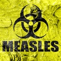 Measles concept background