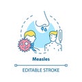 Measles concept icon