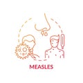 Measles concept icon Royalty Free Stock Photo