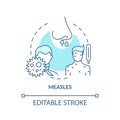 Measles concept icon Royalty Free Stock Photo