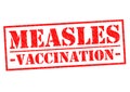 MEASLES VACCINATION Royalty Free Stock Photo