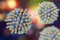 Measles virus illustration