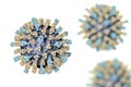 Measles virus illustration Royalty Free Stock Photo