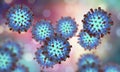 Measles virus. illustration Royalty Free Stock Photo