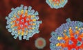 Measles virus. illustration Royalty Free Stock Photo