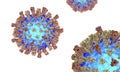 Measles virus. illustration Royalty Free Stock Photo