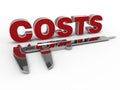 Measure costs concept Royalty Free Stock Photo