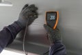 Measure dry film thickness DFT with Coating Thickness Gauge