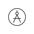 Measure icon Thin vector set