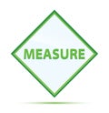Measure modern abstract green diamond button Royalty Free Stock Photo