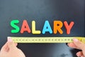 Measure salary concept in a company Royalty Free Stock Photo